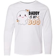 thumbnail image 3 of Inktastic Daddy is my Boo with Cute Ghost Long Sleeve Youth T-Shirt, 3 of 5