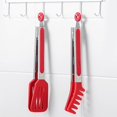 thumbnail image 1 of 3 pack de pinzas de cocina, pinzas de acero inoxidable antiadherente con punta de silicona compatible con la cocción de bbq para hornear Afortunado Sencillez, 1 of 5