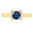thumbnail image 2 of Dazzlingrock Collection 5mm Round Blue Sapphire Solitaire Engagement Ring for Women (Color Blue, Clarity Highly Included) in 14K Yellow Gold, Size 5, 2 of 5