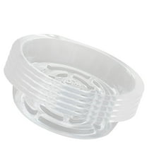 5PCS 12" Thicken Plant Trays, Clear Plastic Drip Saucer Sturdy Flower Pot Tray for Indoors & Outdoor Plants or Planter Pots