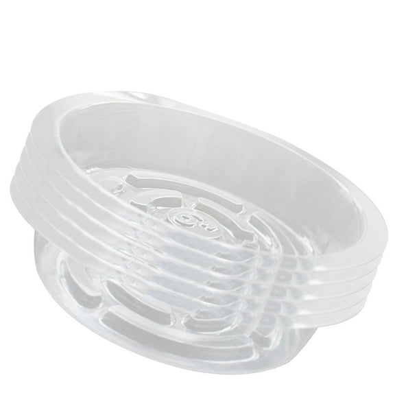 5PCS 12" Thicken Plant Trays, Clear Plastic Drip Saucer Sturdy Flower Pot Tray for Indoors & Outdoor Plants or Planter Pots