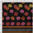 thumbnail image 1 of oneOone Polyester Lycra Fabric Stripe & Floral Panel Printed Craft Fabric BTY 56 Inch Wide, 1 of 3