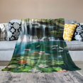 thumbnail image 2 of Pratyus Fall Decor Waterfall Scenery Throw Blanket - Soft Cozy Plush Blanket for All Seasons, Gifts for Women and Children 50x60in, 2 of 6