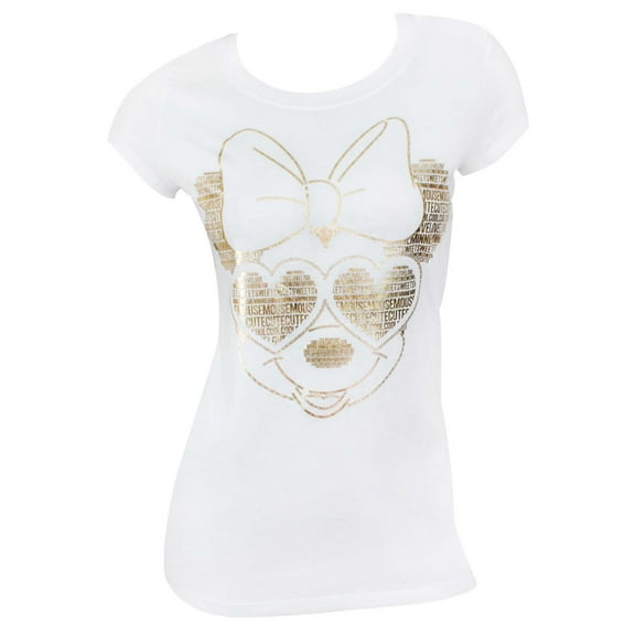Gold Foil Women's White Tee Shirt