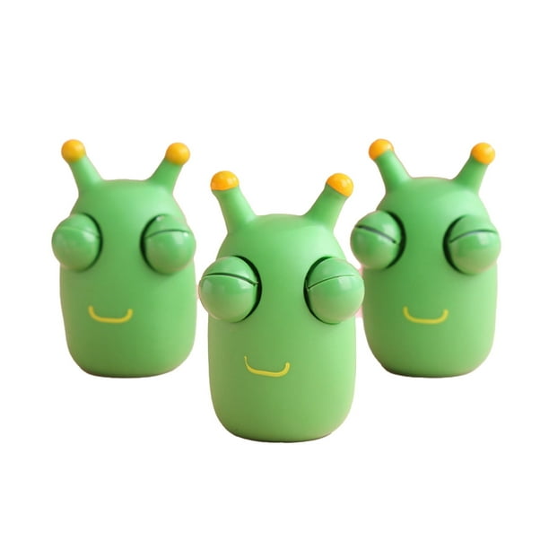 Juguete de oruga para apretar, juguetes simulados de goma para aliviar el estrés, artefacto para aliviar el estrés de oruga, juguete de dibujos animados para apretar y ventilar para aliviar el estrés