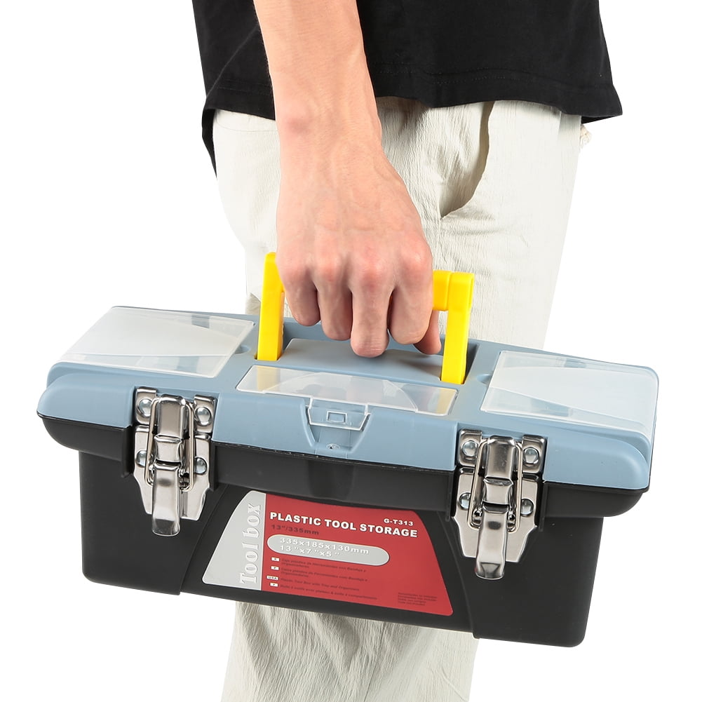 Hardware Toolbox,Portable Toolbox with Carrying Hardware Storage Box Repair Tool Box Elevated Design