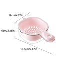 thumbnail image 3 of HLONK Home Essentials Fruit Strainers  Berry Strainers  Two-Layer Draining Basket For The Kitchen With Handle  Removable Strainer Draining Basket Pink, 3 of 7
