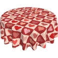 thumbnail image 1 of Nappe Ronde de la Saint-Valentin 60 Pouces Lavable Réutilisable Décoration pour Cuisine Fête, 1 of 1