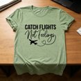 thumbnail image 2 of Womens Summer Print T Shirt Army Green L - Relaxed Fit Crewneck Casual Tee, 2 of 3