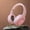 Pink, variant on QTOCIO Bluetooth Headphones, Headworn Bluetooth 5.3 Wireless Headphones HD Call Intelligent Noise Reduction HiFi Sound Quality Sports Colorful Light Effect Earphones
