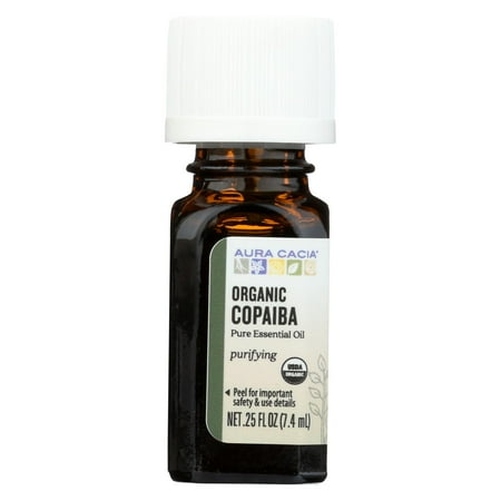 Copaiba Balsam Essential Oil - Aura Cacia - Essential Oil - Copaiba - Case Of 1 - .25 Fl Oz.