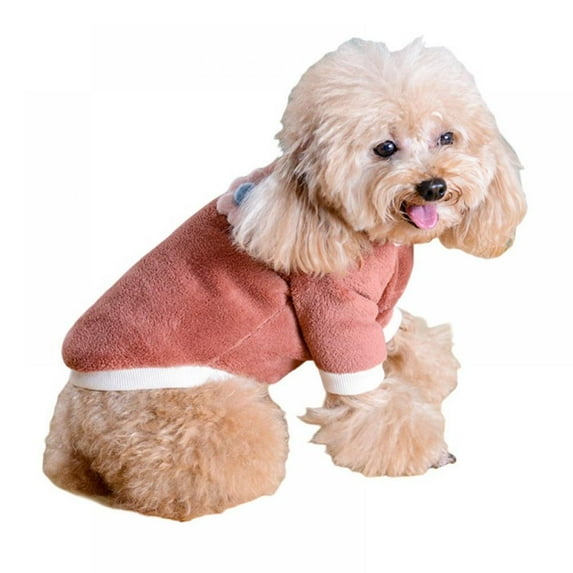 Prettyui Cute Pet Dog Clothes Soft Fleece Dog Hoodies Puppy Kitten Pet Coats For Small Medium Dogs Cats Warm Winter Jacket Pet Clothing