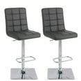 thumbnail image 1 of Tabouret de bar ajustable capitonné carré Xavier, 1 of 8