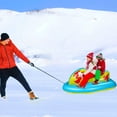 thumbnail image 4 of WJCA All-Ages Inflatable Snow Tube with Secure Rope & Buckle, for Winter Sport Fun and Family Outdoor Activities, Multi-Color Design, 4 of 9