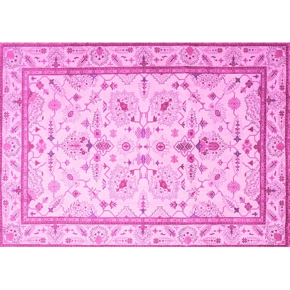 Ahgly Company Indoor Rectangle Persian Pink Traditional Area Rugs, 3' x 5'