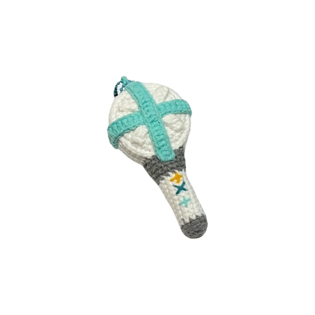 TXT Lightstick Ver.1 Lovely Mini Light Stick Bag Pendant Keychain Key Ring Handmade Crochet(DIY)