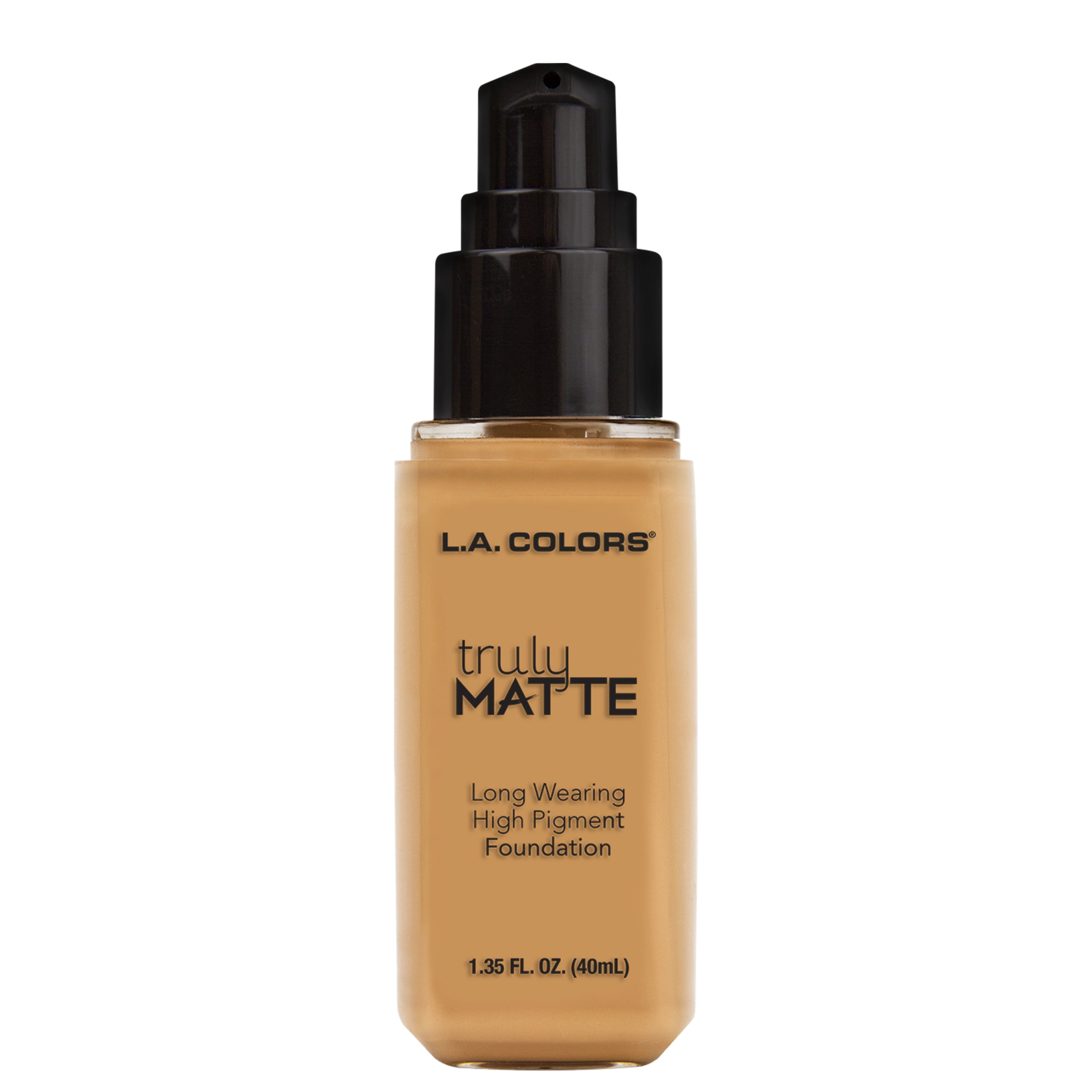 L.A. COLORS Liquid Truly Matte Foundation, Golden Beige, 1.35 fl oz