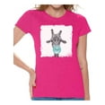 thumbnail image 1 of Awkward Styles Ladies Animal Tshirt Giraffe Chewing Gum T Shirt Animal Clothes Giraffe T-Shirt for Woman Funny Giraffe T Shirt Giraffe Lovers T-Shirts Gifts for Her Animal Themed Collection, 1 of 4
