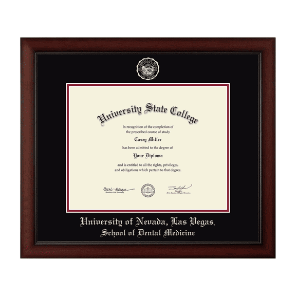 Framerly - UNLV Medicine Diploma Frame with Black and Crimson Mat