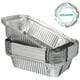 thumbnail image 2 of KAKOWELY 20 bandejas desechables de aluminio, bandejas de aluminio para alimentos, bandejas de aluminio, recipientes para horno, asar y cocinar., 2 of 5
