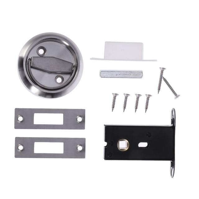 SHOWERORO 1 Set Mechanical Keyless Lock Stainless Steel Door Lock Security for Bedroom Privacy