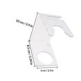 thumbnail image 2 of TEHAUX Support de Rasoir de Salle de Bain 3 Pcs avec Support Transparent pour Brosse à Raser et Rasoir, 2 of 8