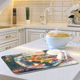 thumbnail image 6 of Yayeee Dish Drying Mat for Kitchen Counter 16"x18" Microfiber Absorbent Pad, Colorful Goldfish, 6 of 7