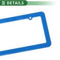 thumbnail image 6 of Unique Bargains License Plate Frame Stainless Steel Car License Plate Frame Bracket with Screws Caps 2 Hole Round Hole Wide Frame Blue, 6 of 7
