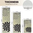 thumbnail image 4 of Gray Floral and Petal Pattern Kitchen Rugs Sets Of 3,Kitchen Runner Rugs Non Skid Washable,Decorative Kitchen Floor Mats for Kitchen,Sink,Laundry,17"x30"+ 17"x47" + 17"x59", 4 of 6