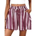 thumbnail image 3 of Women'S Flowy Shorts Summer Beach Vacation Clothes Casual High Waist Wide Leg Ruffle Shorts Color No. 2 XXL, 3 of 9