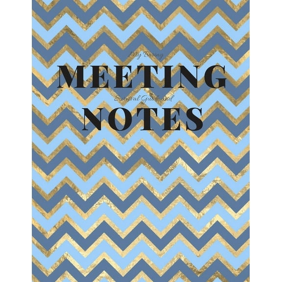 My Boring Meeting Survival Guide and Notes: 8.5" x 11" Notebook and Puzzle Book (Paperback)