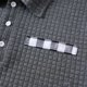 thumbnail image 4 of pstuiky Camisas para hombre de manga larga, Blusa/camiseta informal elegante a rayas de manga larga con cuello, botones y bolsillo para hombre tops de invierno para hombre s, 4 of 9
