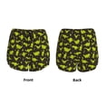 thumbnail image 3 of Pofeuu Cute Cartoon Dinosaurs Green Silhouette Pattern Print Women's Athletic Shorts Running Workout Shorts Tummy Control Quick Dry Gym Shorts with Pockets Double layer sports shorts-Medium, 3 of 7
