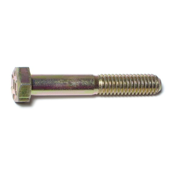 5/16"-18 x 2" Zinc Plated Grade 8 Steel Coarse Thread Hex Cap Screws HCS8-101