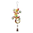 thumbnail image 1 of Campana de viento vidrieras, campanillas de viento Gecko Bell, adorno colgante duradero de campana Gecko, para porche de jardín al aire libre Amarillo, 1 of 8