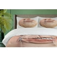 thumbnail image 4 of Ambesonne Humor Duvet Cover Sets, Forever Alone Meme, 2-King, Tan and Peach, 4 of 7