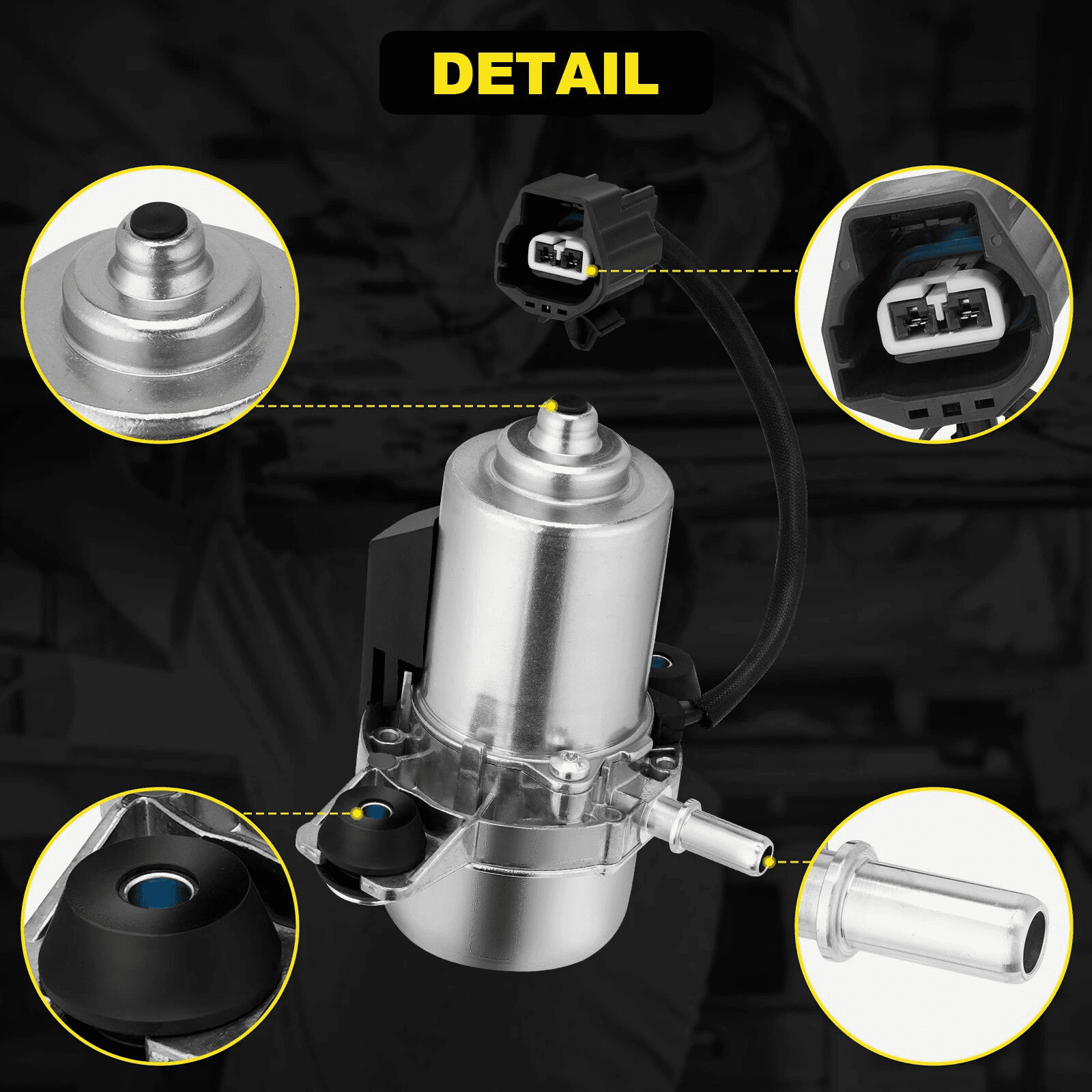 Woudy Electric Brake Vacuum Pump Booster Auxiliary Pump for Chevy Buick Regal Volvo