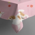 thumbnail image 5 of Cavalier King Charles Spaniels and Flowers Square Tablecloth,Waterproof Square Table Cover,Wipeable Spillproof Washable Table Cover for Home Kitchen Party Decor 42"X42"(107x107cm), 5 of 6