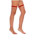 thumbnail image 2 of Herrnalise Lace Top Fishnet Thigh High Stockings - Stockings for Women Antiskid Silicone Stay Up Sheer Pantyhose, 2 of 3