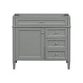 thumbnail image 3 of FFZ 36'' Bathroom Vanity without Top Sink, Modern Bathroom Storage Cabinet with 2 Drawers and a Tip-out Drawer, Solid Wood Frame (NOT INCLUDE BASIN SINK), 3 of 6