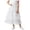 01 White, variant on Girls Summer Layered Ruffle Lace Elegant Maxi Skirts, Casual Elastic High Waisted Cute A-Line Skirts for 3-14 Years