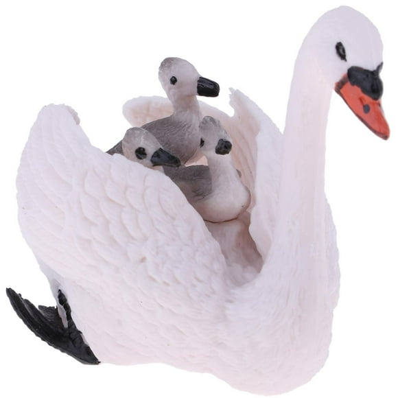 Animal Figures, Realistic White Swan Model, Great Figures Playing Toy for