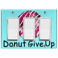 thumbnail image 1 of Metal Light Switch Plate Outlet Cover (Design - Triple Rocker), 1 of 2