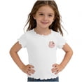 thumbnail image 2 of Auroural Toddler Girls Clothes 3T-4T Children's Spring and Summer Solid Color Puffed Sleeves Short Sleeves Round Neck T-Shirt Top for Kids, 2 of 6