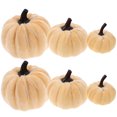 thumbnail image 1 of OHOIOLLA 6Ud Adornos De Calabazas Simuladas Beige Para Centro De Y Ambiente Otoñal, 1 of 6