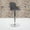 Dark Gray Fabric, variant on Emma + Oliver Black Fabric Adjustable Height Barstool