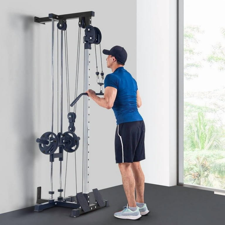 Towallmark Dual Pulley Wall Mount Cable Machine, Home Gym, Pulley