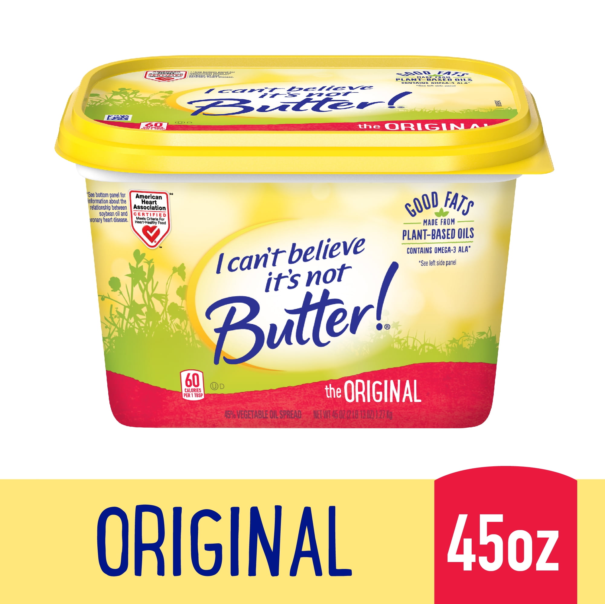 I Can't Believe It's Not Butter Original Spread, 45 oz - Walmart.com