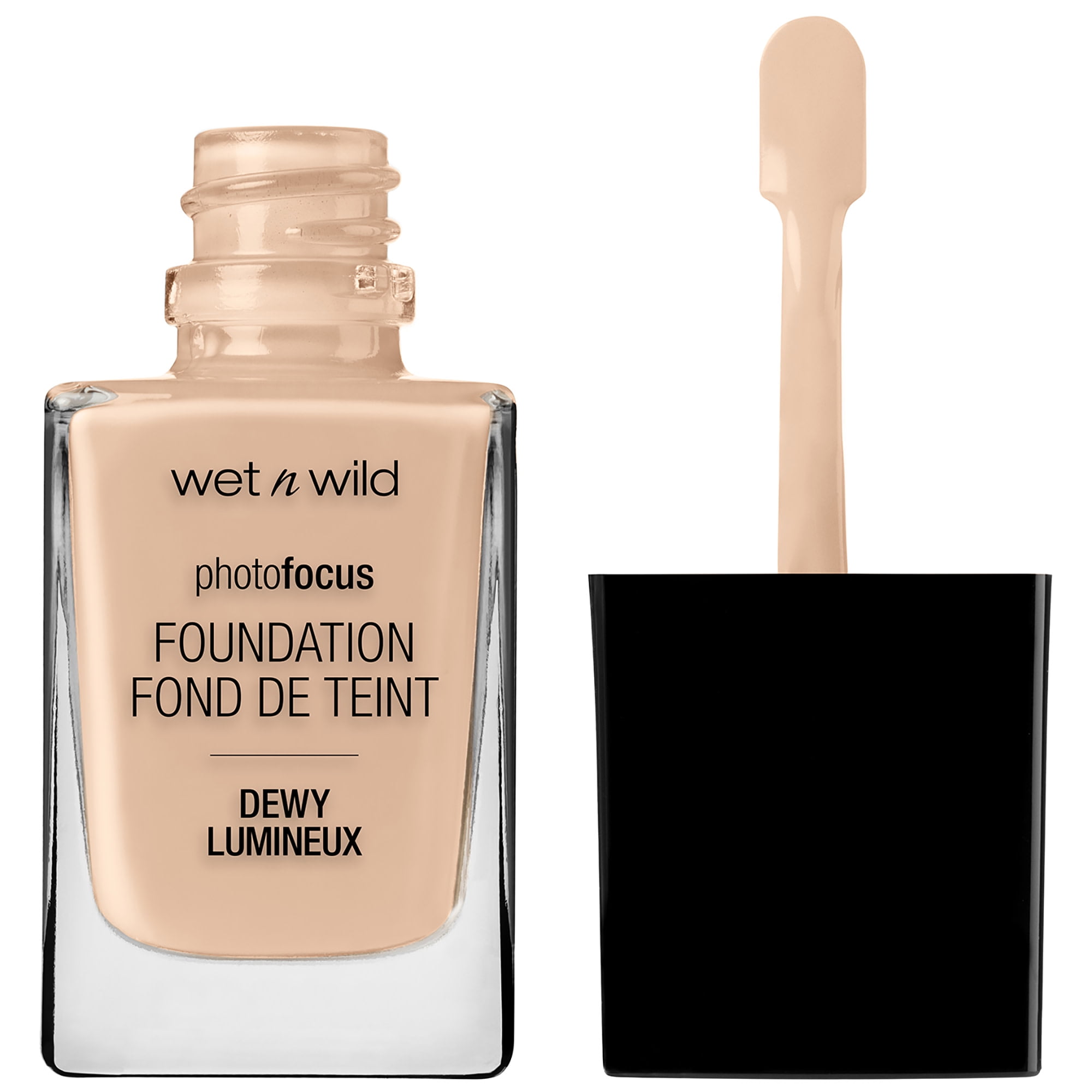 (2 pack) Wet n Wild Photo Focus Dewy Liquid Foundation Makeup, Shell Ivory, 1.0 fl oz