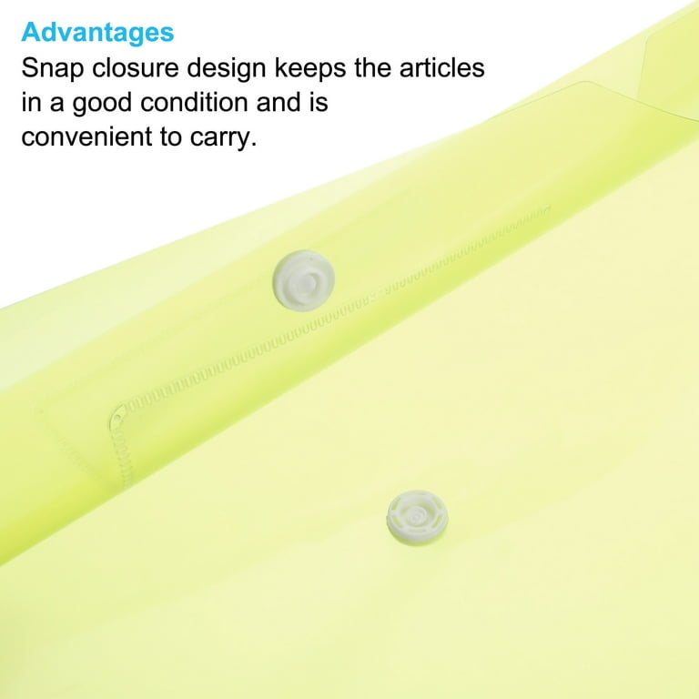 Unique Bargains Documents Envelopes Folder with Snap Closure File